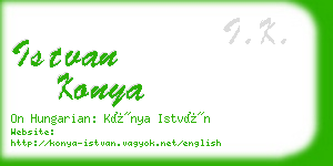 istvan konya business card